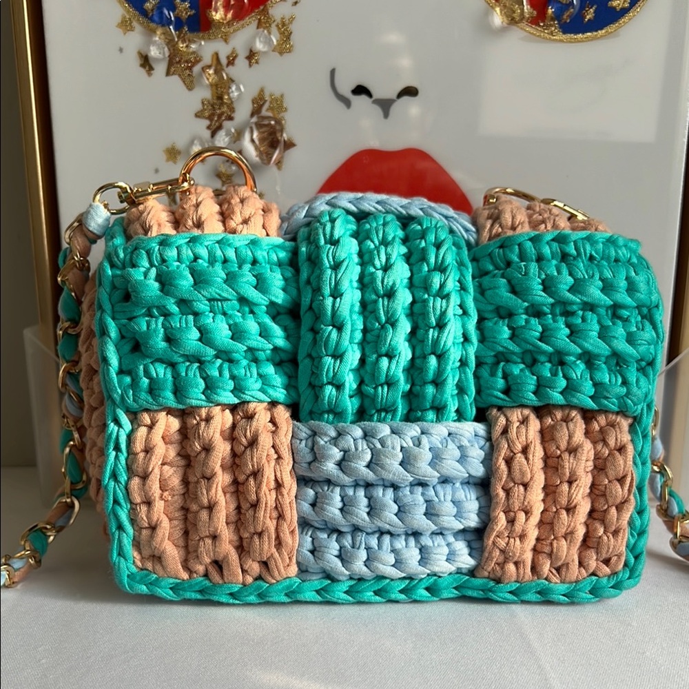 Handcrafted Multi Color Bag Mini Purse - Picture 14 of 17